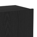 Ensemble de meuble TV vidaXL 6 pièces en chêne noir et bois d'ingénierie