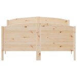 vidaXL Cadre de lit sans matelas 140x190 cm bois de pin massif