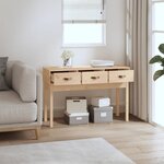 vidaXL Table console 114x40x75 cm Bois massif de pin