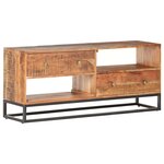 vidaXL Meuble TV 120x30x50 cm Bois d'acacia brut