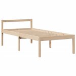 vidaXL Lit bibliothèque sans matelas 90x190 cm bois de pin massif