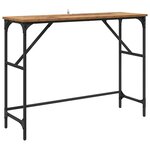vidaXL Table console Bois ancien 100 x 32 x 75 cm Bois d'ingénierie