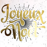 Carte Joyeux Noël avec Enveloppe Blanche 15x15cm