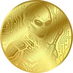 Pièce de monnaie en Or 30 Dollars g 0.155 (1/200 oz) Millésime 2026 ALIEN 1/200 (PRÉCOMMANDE)