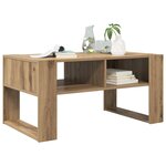 vidaXL Table basse Chêne artisanal 92 x 53 x 45 cm Bois d'ingénierie