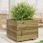 vidaXL Jardinière 60x60x49 5 cm bois de pin imprégné