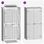 vidaXL Abri à outils pour jardin Pin 85x48x177 cm