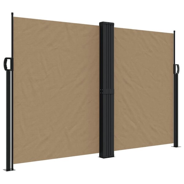 vidaXL Auvent latéral rétractable taupe 160x1000 cm