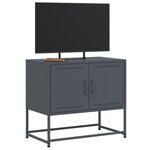 vidaXL Meuble TV anthracite 68 5x39x60 5 cm acier