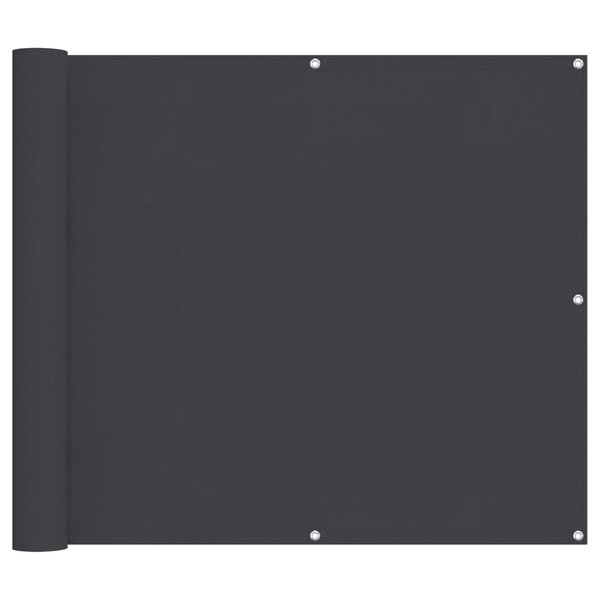 vidaXL Écran de balcon 90 x 200 cm Tissu Oxford Rectangulaire Noir