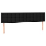 vidaXL Tête de lit à LED Noir 180x5x78/88 cm Tissu