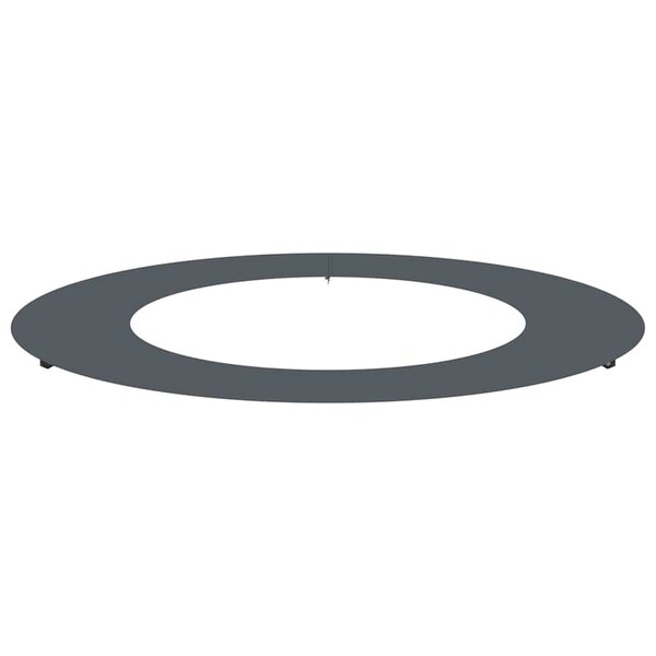vidaXL Anneau d’arbre plat anthracite Ø50/80 cm en acier