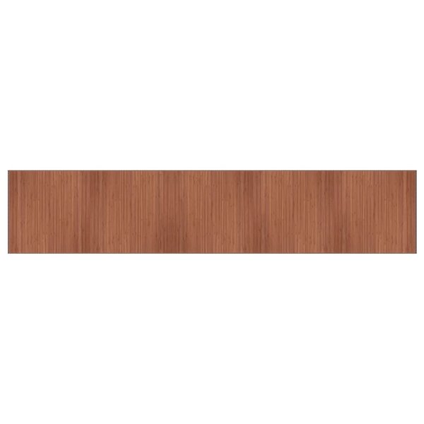 vidaXL Tapis rectangulaire marron 100x1000 cm bambou