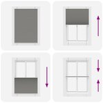 vidaXL Store plissé anthracite 85x100 cm largeur du tissu 84 4 cm