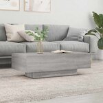 vidaXL Table basse sonoma gris 100x49 5x31 cm bois d'ingénierie