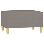 vidaXL Repose-pied Taupe 70x55x41 cm Tissu