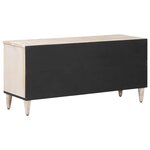vidaXL Meuble TV Blanc 100 x 33 5 x 46 cm Bois de mangue massif