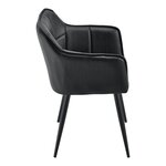 Lot de 4 chaises de salle à manger moderne design robuste 81 x 57 x 53 cm noir 03_0009806