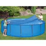 Bestway Couverture solaire de piscine ronde 462 cm Bleu