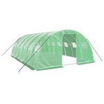 vidaXL Serre avec cadre en acier vert 24 m² 6x4x2 m