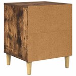 vidaXL Maison pour chat Chêne fumé 42 5 x 40 x 53 cm Bois d'ingénierie
