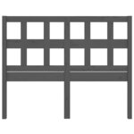 vidaXL Tête de lit Gris 125 5x4x100 cm Bois massif de pin