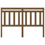 vidaXL Tête de lit Marron miel 126x4x100 cm Bois massif de pin