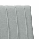 vidaXL Tête de lit capitonnée Gris clair 90 cm Pin massif