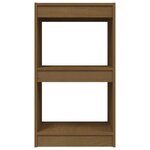 vidaXL Bibliothèque Marron miel 40x30x71 5 cm Bois de pin massif