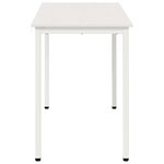 vidaXL Table de salle à manger / Table de repas Blanc 110 x 55 x 75 cm