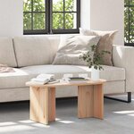 vidaXL Table basse Naturel 80 x 39 5 x 35 cm Bois de pin massif