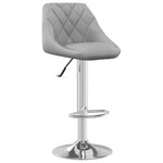 vidaXL Tabourets de bar lot de 2 gris clair velours