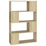 vidaXL Bibliothèque/Séparateur de pièce Chêne Sonoma 80x24x124 5 cm