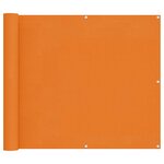 vidaXL Écran de balcon 100 x 800 cm Tissu Oxford Rectangulaire Orange