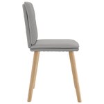 vidaXL Chaises à manger lot de 4 gris nuage tissu