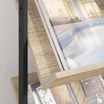 vidaXL Étagère à magazines Chêne Sonoma 68 x 40 x 123 5 cm