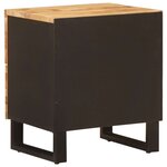 vidaXL Cabinet de chevet Marron 40 x 33 x 46 cm Bois de mangue massif