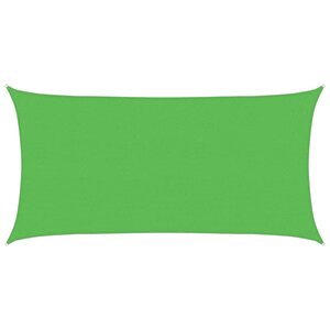 vidaXL Voile d'ombrage 160 g/m² rectangulaire vert clair 2 5x5 m PEHD