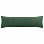 vidaXL Coussins de canapé 2 Pièces Vert foncé 145 x 40 cm