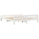 vidaXL Cadre de lit sans matelas blanc 180x200 cm bois massif de pin