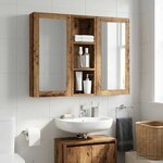 vidaXL Armoire murale de salle de bain Bois ancien 20 x 10 x 60 5 cm