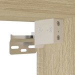 vidaXL Meuble TV chêne sonoma 80x31x39 5 cm bois d'ingénierie et métal