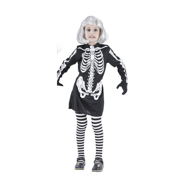 Costume halloween squelette 4/6 ans