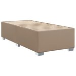 vidaXL Sommier à lattes de lit avec matelas Cappuccino 90x190 cm