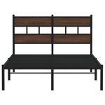 vidaXL Cadre de lit sans matelas avec tête de lit 120x200 cm
