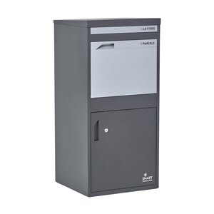 Boîte à colis Extra Large Gris foncé 2 portes Acier galvanisé SMART PARCEL BOX™