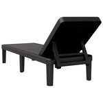 vidaXL Chaise longue réglable en hauteur à 4 positions polypropylène