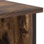 vidaXL Cabinet de chevet Chêne fumé 55 x 31 x 76 cm Bois d'ingénierie