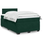 vidaXL Sommier à lattes de lit avec matelas vert foncé 120x190 cm
