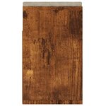 vidaXL Banc à chaussures avec coussin Chêne fumé Bois d'ingénierie